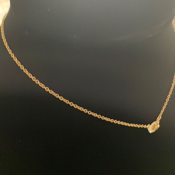 Coach Signature C pave’ turnlock short pendant necklace NWT - Picture 5 of 7